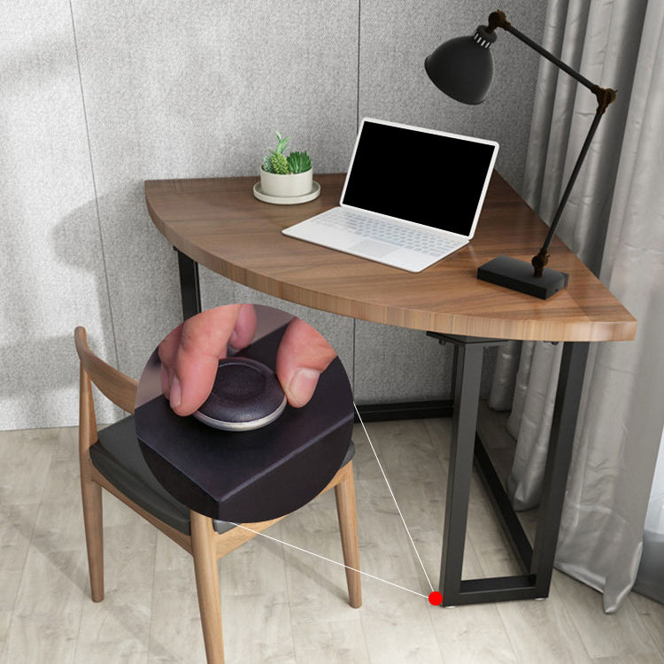 Contemporary Solid Wood Writing Desk Bedroom Office Desk with Black Legs