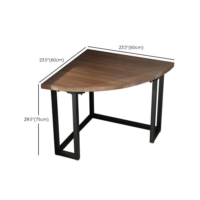 Contemporary Solid Wood Writing Desk Bedroom Office Desk with Black Legs