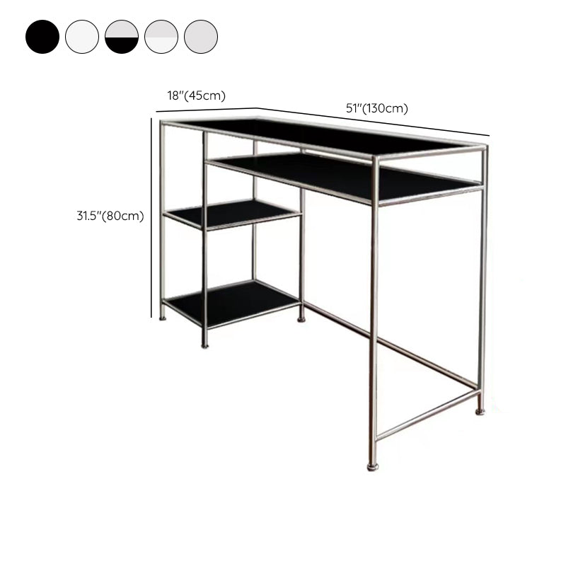 Contemporary Rectangular Office Desk 31.5-inch Tall Writing Desk