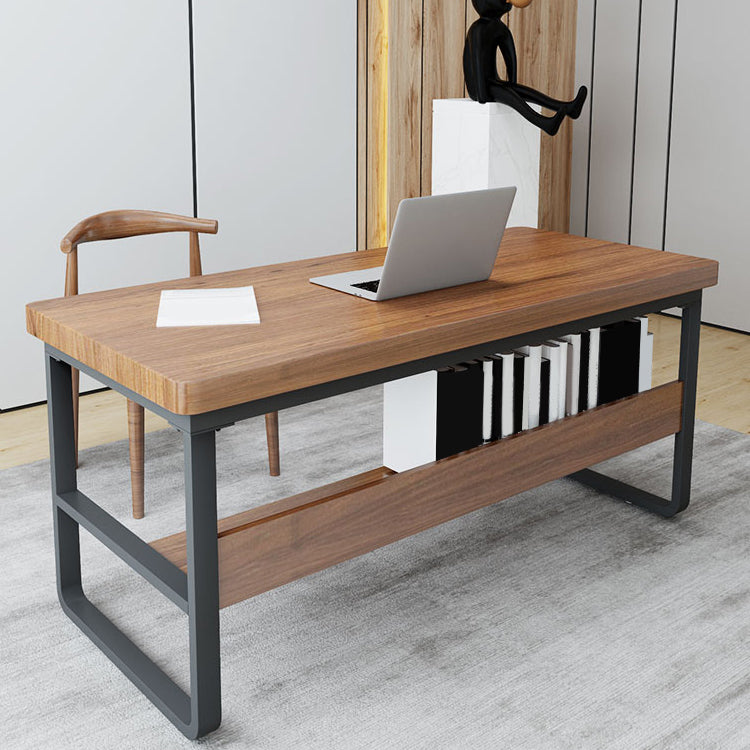 29.25 Inch H Contemporary Office Desk Rectangle Solid Wood Writing Desk