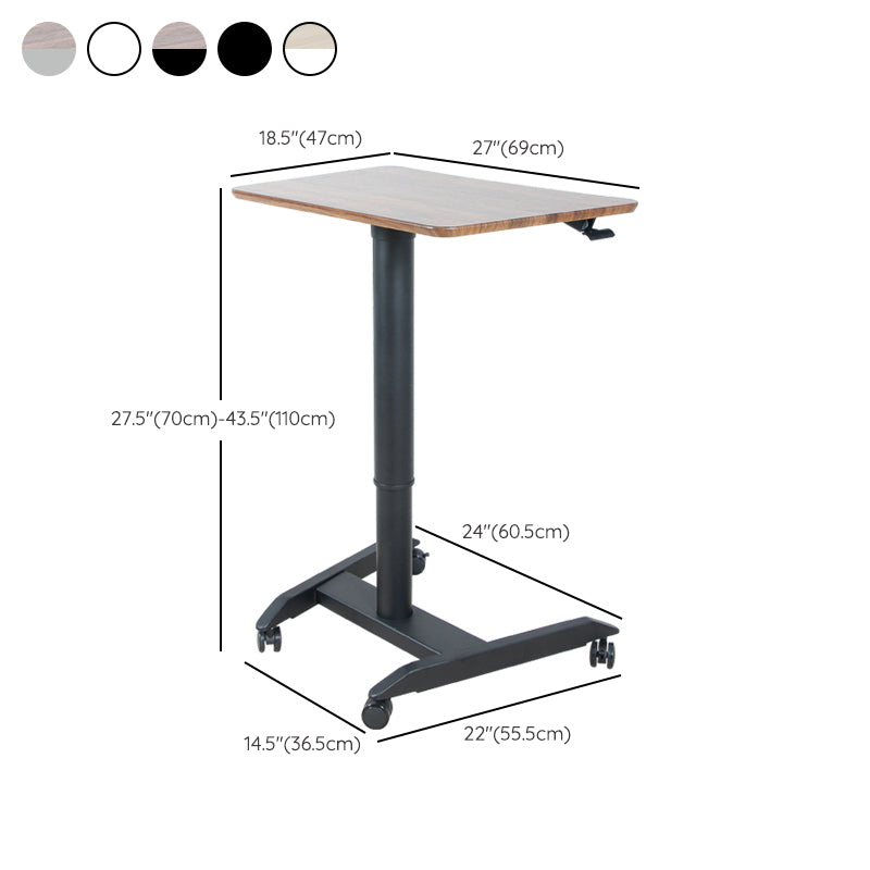 Contemporary Office Desk Manufactured Wood Adjustable Height Writing Desk