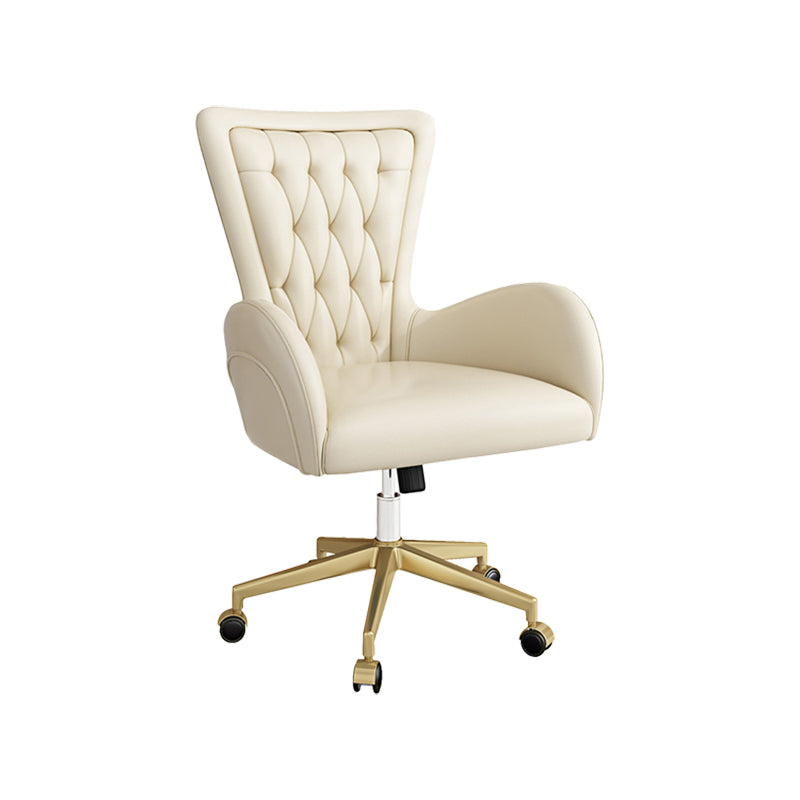 Modern Leather Task Chair Height-adjustable Desk Chair for Office