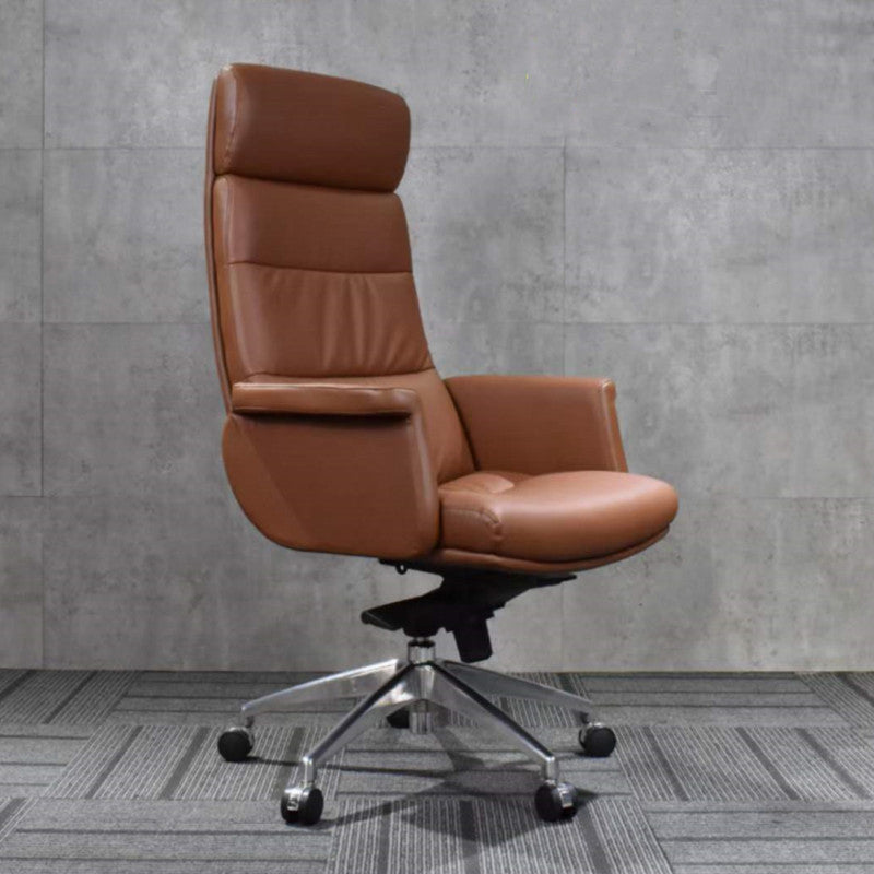 Modern Leather Executive Chair Height-adjustable Managers Chair for Office