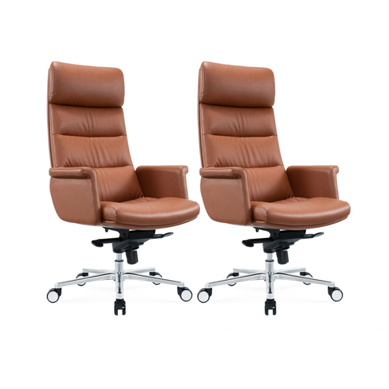 Modern Leather Executive Chair Height-adjustable Managers Chair for Office