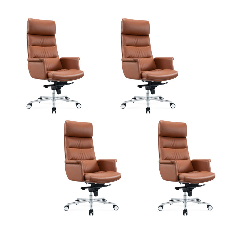 Modern Leather Executive Chair Height-adjustable Managers Chair for Office