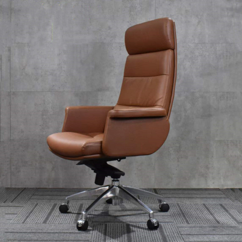 Modern Leather Executive Chair Height-adjustable Managers Chair for Office