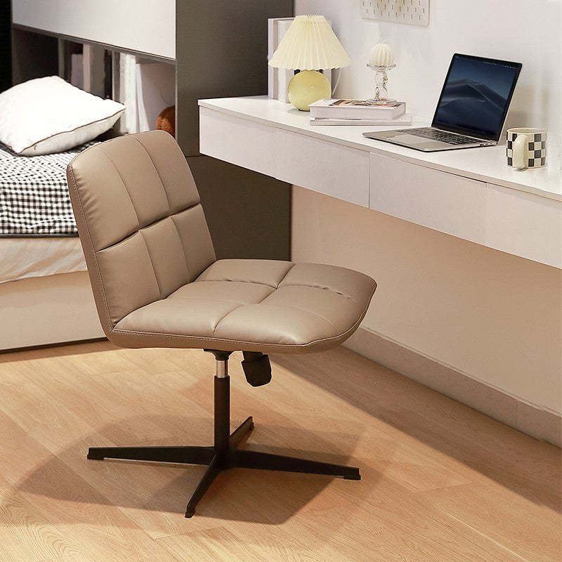 Modern Armless Desk Chair Adjustable Seat Height Office Chair