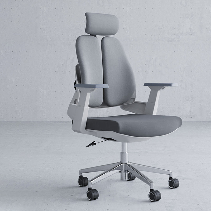 Modern Fixed Arms Desk Chair Headrest Included Task Chair for Office