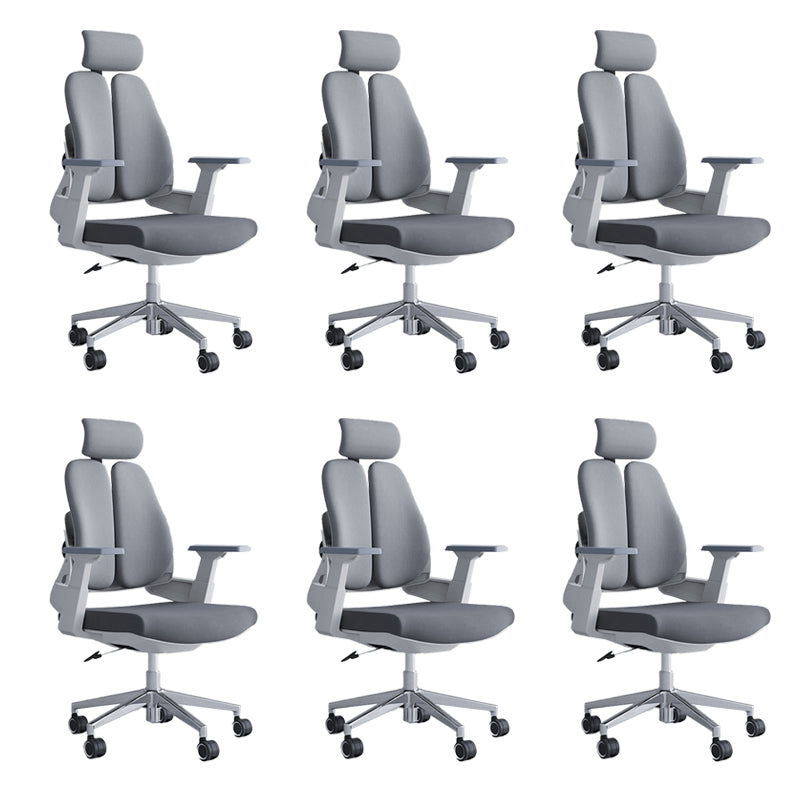 Modern Fixed Arms Desk Chair Headrest Included Task Chair for Office