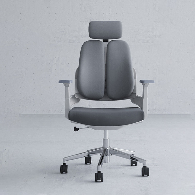 Modern Fixed Arms Desk Chair Headrest Included Task Chair for Office