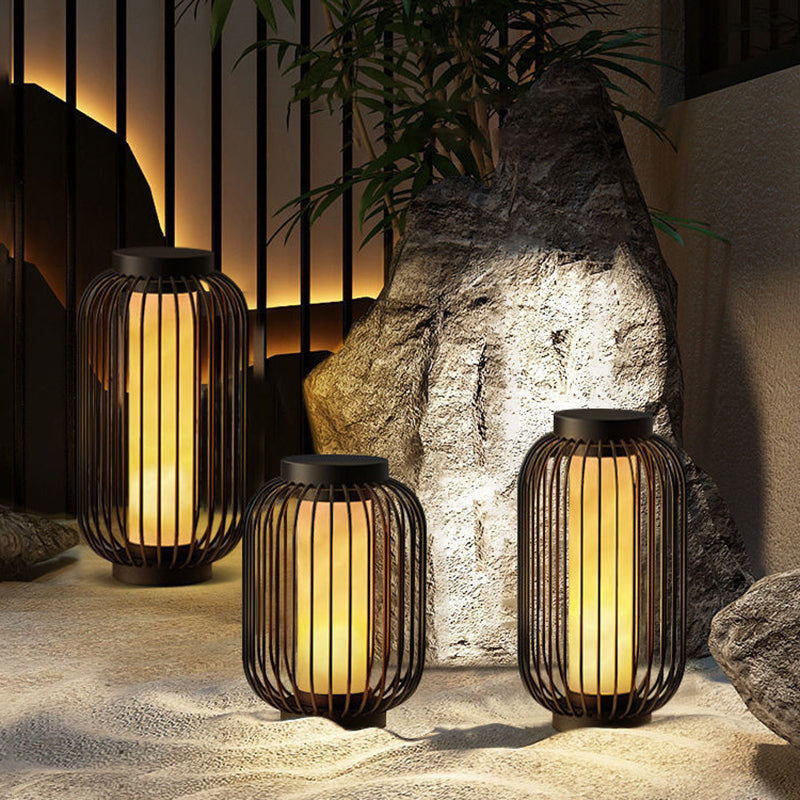 Modern LED Pillar Lighting Fixture Simplicity Solar Light for Garden