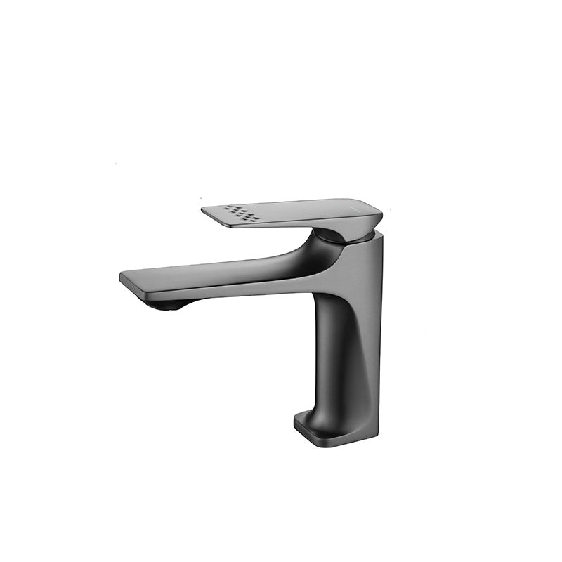 Modern Vessel Sink Faucet Copper Lever Handle Low Arc Vessel Faucet for Bathroom