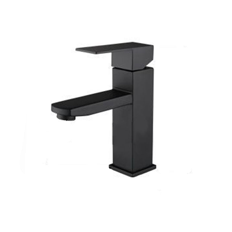 Modern Lavatory Faucet Centerset Bathroom Sink Faucet in Black