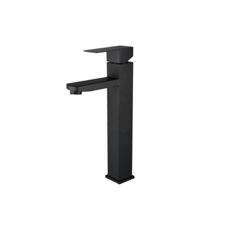 Modern Lavatory Faucet Centerset Bathroom Sink Faucet in Black