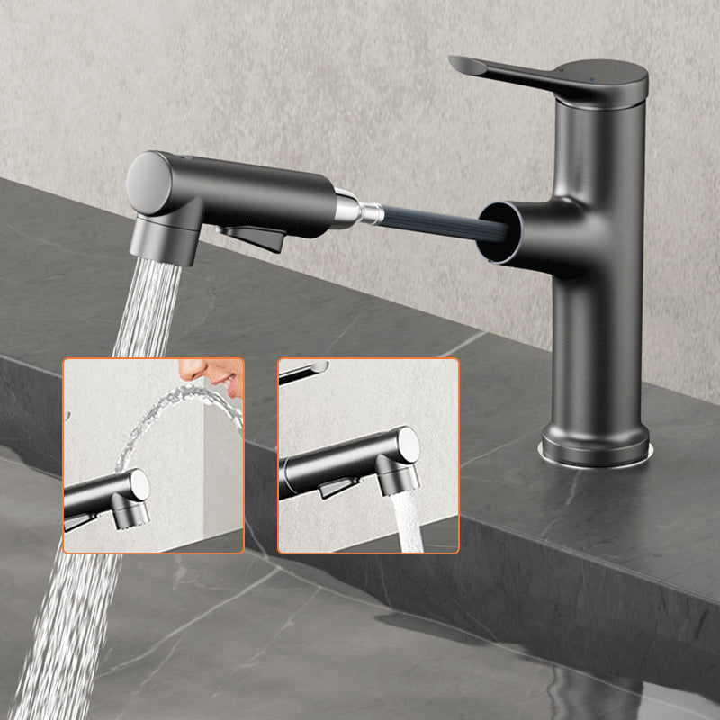 Modern Centerset Faucet Copper Centerset Lavatory Faucet for Bathroom