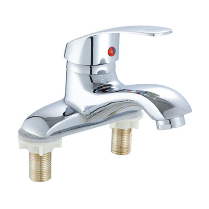 Modern Kitchen Bar Faucet Brass Lever Handles Low Profile Spray Kitchen Faucet