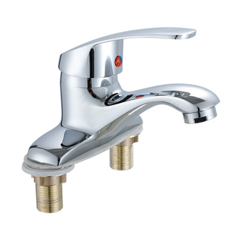 Modern Kitchen Bar Faucet Brass Lever Handles Low Profile Spray Kitchen Faucet