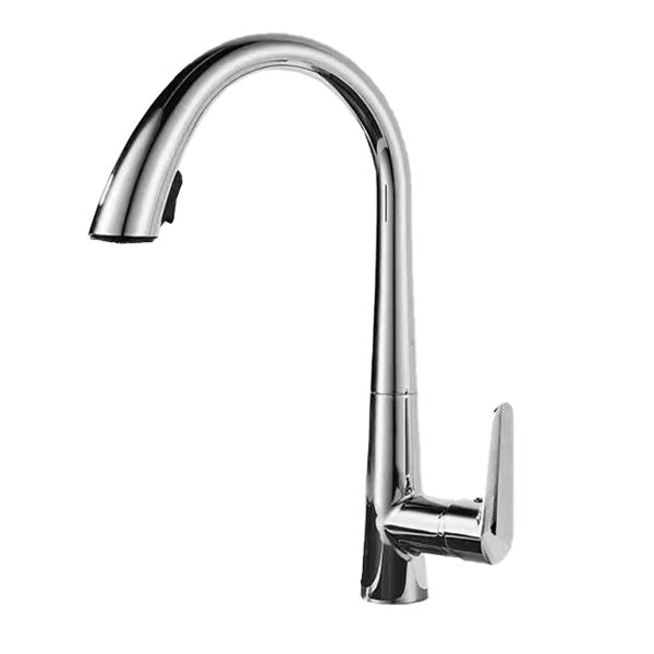 Contemporary Faucet Stainless Steel Single Handle High Arc Faucet for Kitchen