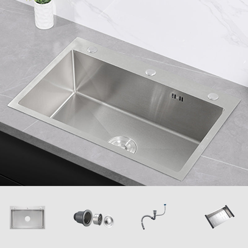 Modern Kitchen Sink Stainless Steel Kitchen Sink with Drain Strainer Kit