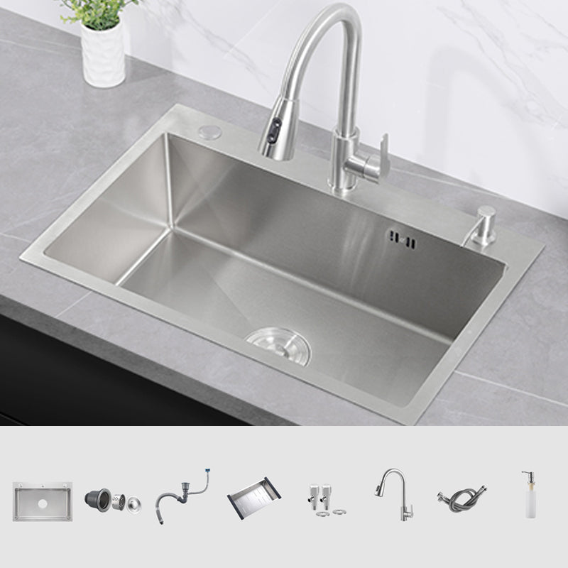 Modern Kitchen Sink Stainless Steel Kitchen Sink with Drain Strainer Kit