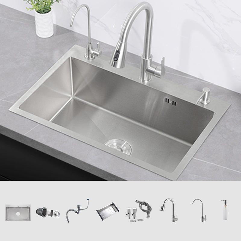 Modern Kitchen Sink Stainless Steel Kitchen Sink with Drain Strainer Kit