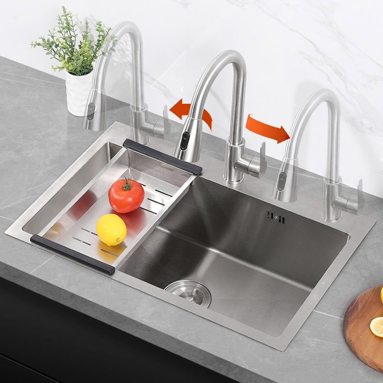 Modern Kitchen Sink Stainless Steel Kitchen Sink with Drain Strainer Kit