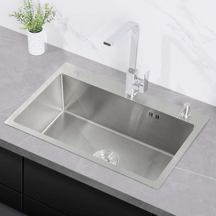 Modern Kitchen Sink Stainless Steel Kitchen Sink with Drain Strainer Kit