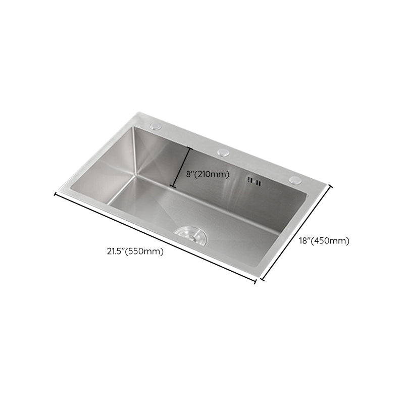 Modern Kitchen Sink Stainless Steel Kitchen Sink with Drain Strainer Kit