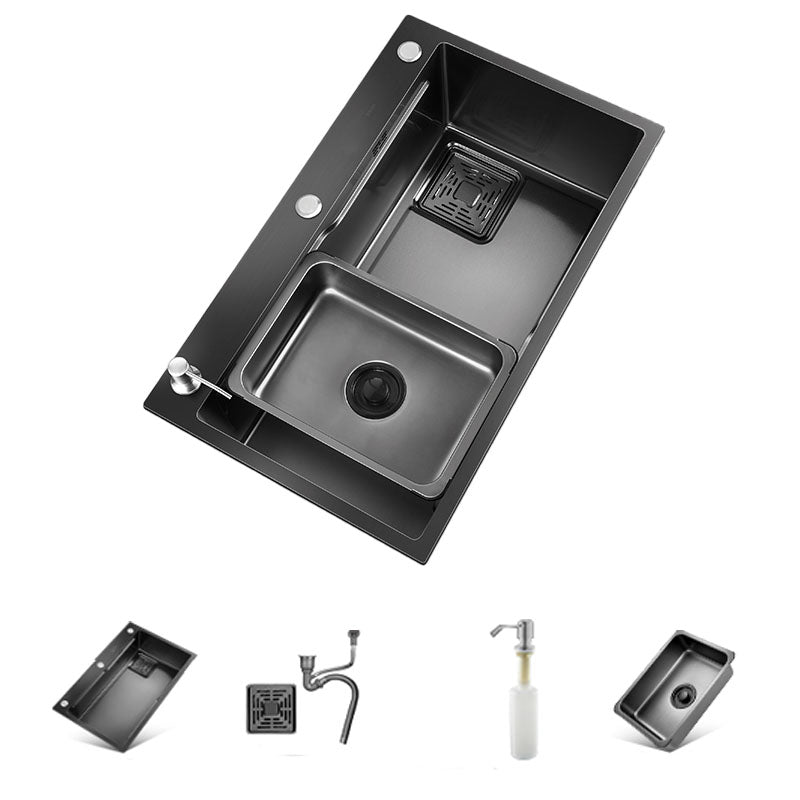 Modern Kitchen Sink Dirt Resistant Stainless Steel Drop-In Kitchen Sink