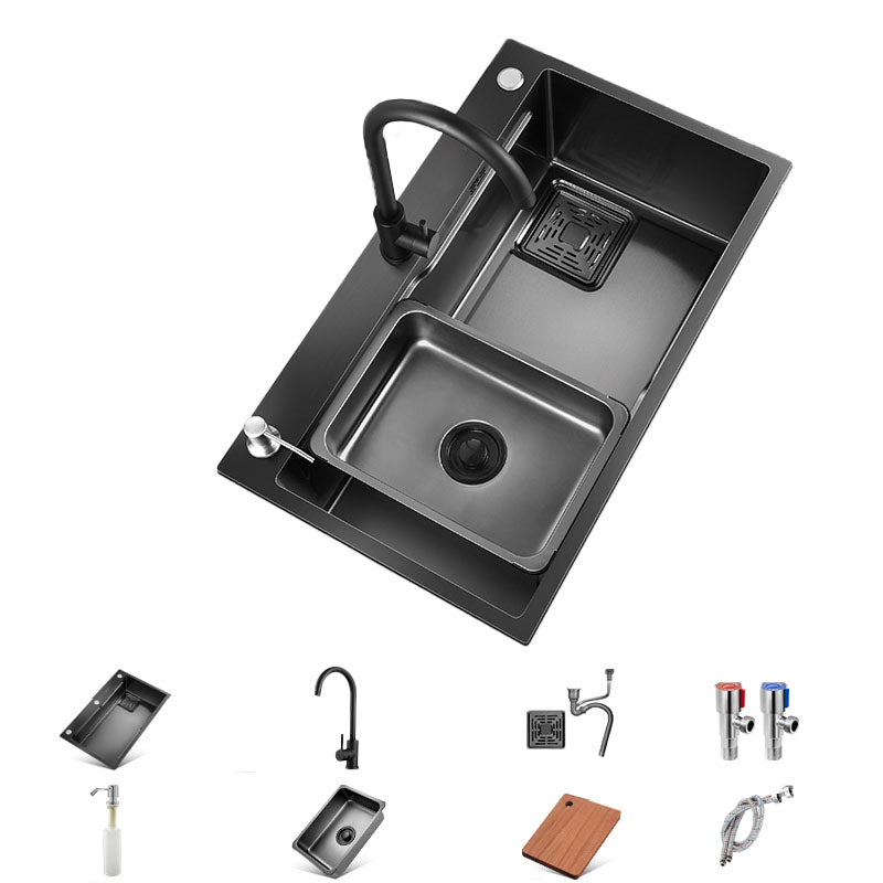 Modern Kitchen Sink Dirt Resistant Stainless Steel Drop-In Kitchen Sink