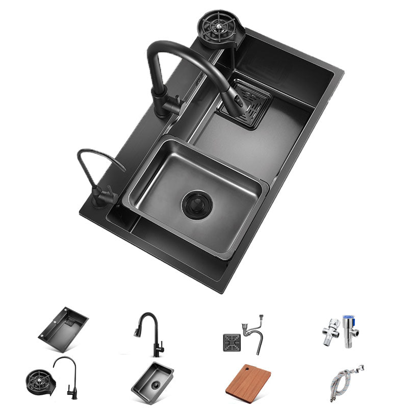 Modern Kitchen Sink Dirt Resistant Stainless Steel Drop-In Kitchen Sink