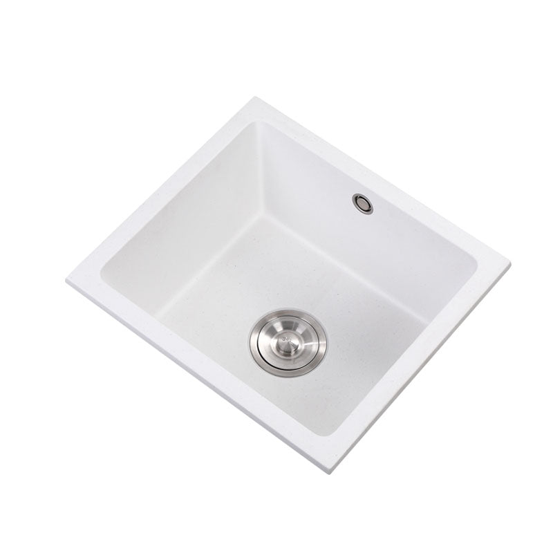 Modern Style Kitchen Sink Noise-cancelling Design Quartz Kitchen Sink