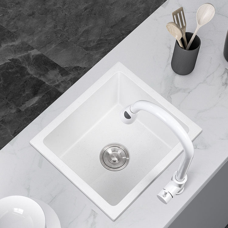 Modern Style Kitchen Sink Noise-cancelling Design Quartz Kitchen Sink