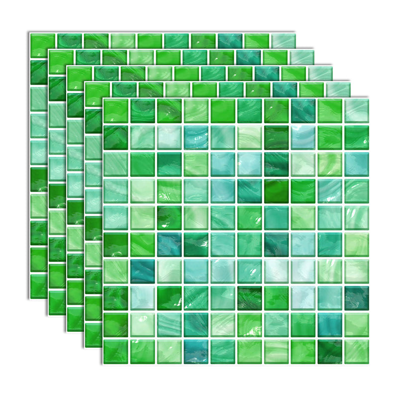 Peel and Stick Mosaic Tile Waterproof Square Peel and Stick Tile for Kitchen 20-Pack