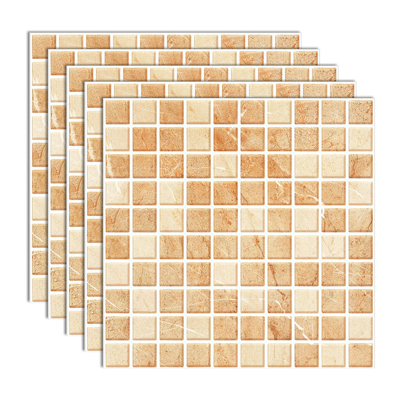 Peel and Stick Mosaic Tile Waterproof Square Peel and Stick Tile for Kitchen 20-Pack