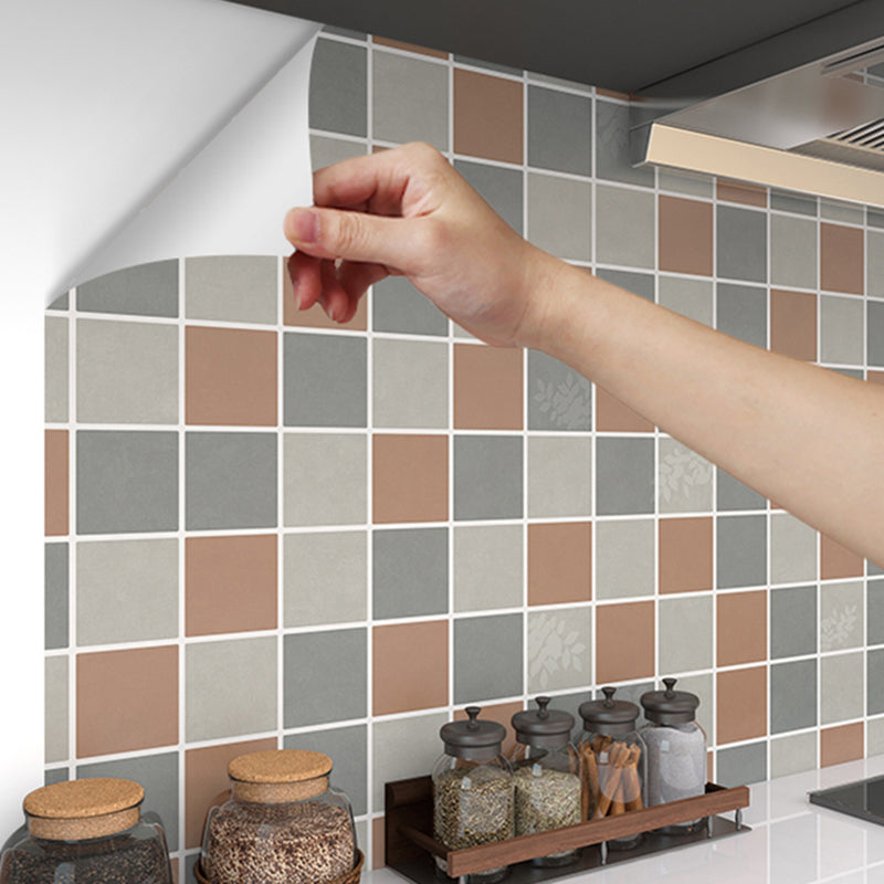 Modern Mosaic Tile Smooth Peel & Stick Backsplash Wallpaper for Kitchen