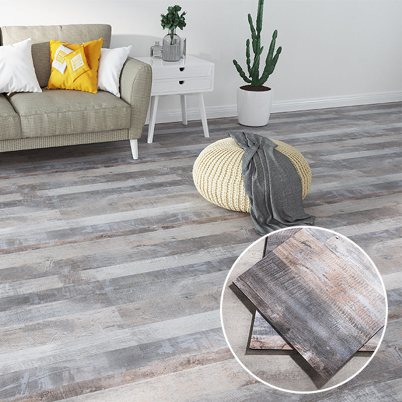 Modern Vinyl Flooring Wood Look Peel and Stick Hand Scraped PVC Flooring