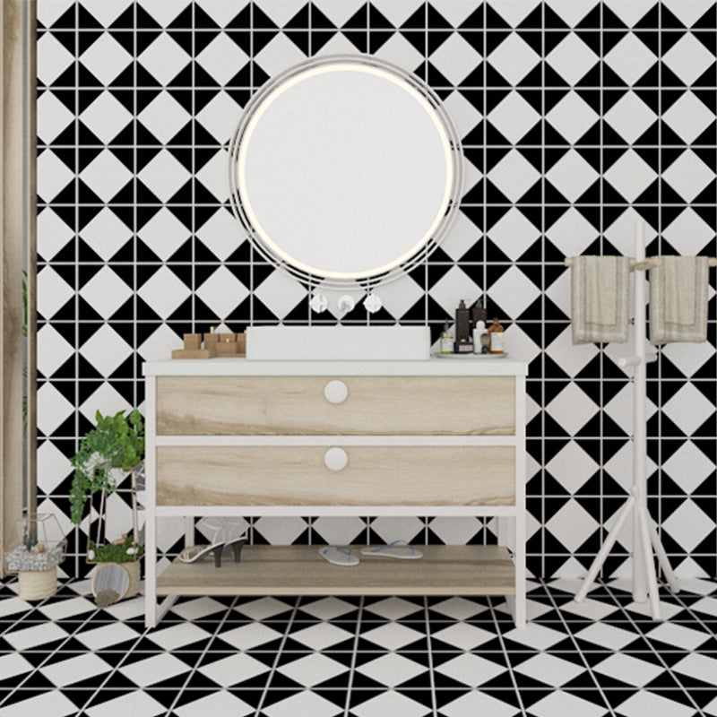 Modern PVC Flooring Peel and Stick Geometric Printed Vinyl Plank Flooring