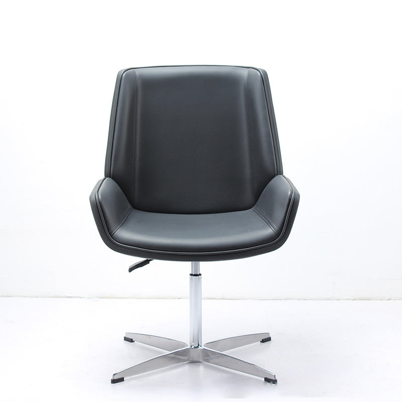 Modern Office Chair No Wheels Upholstered No Distressing Desk Chair