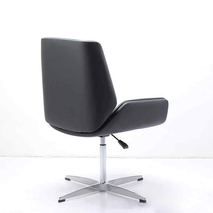 Modern Office Chair No Wheels Upholstered No Distressing Desk Chair