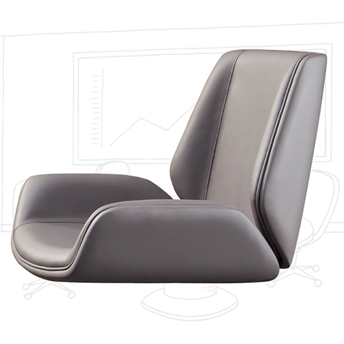 Modern Office Chair No Wheels Upholstered No Distressing Desk Chair