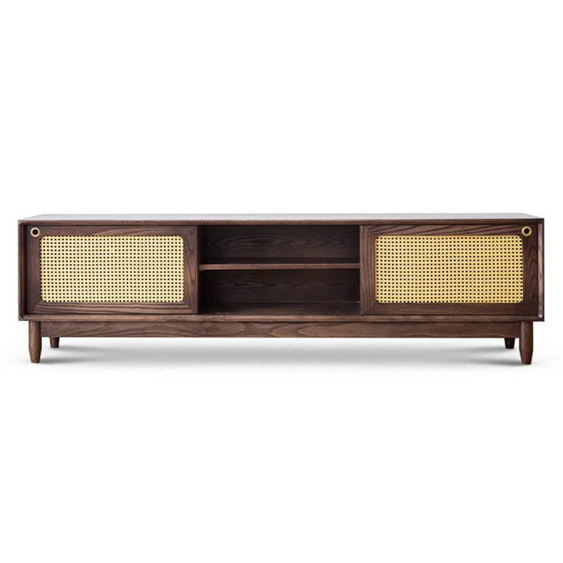 Solid Wood TV Media Stand Scandinavian TV Console for Living Room