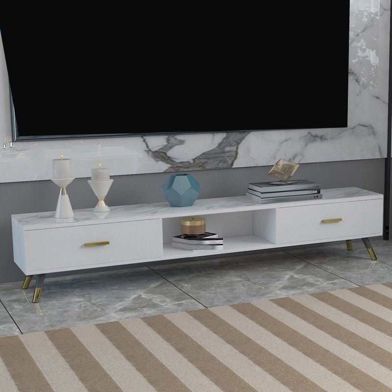 Modern TV Media Console Open Storage TV Media Stand for Living Room