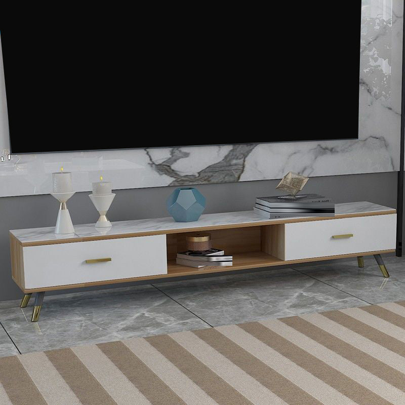 Modern TV Media Console Open Storage TV Media Stand for Living Room