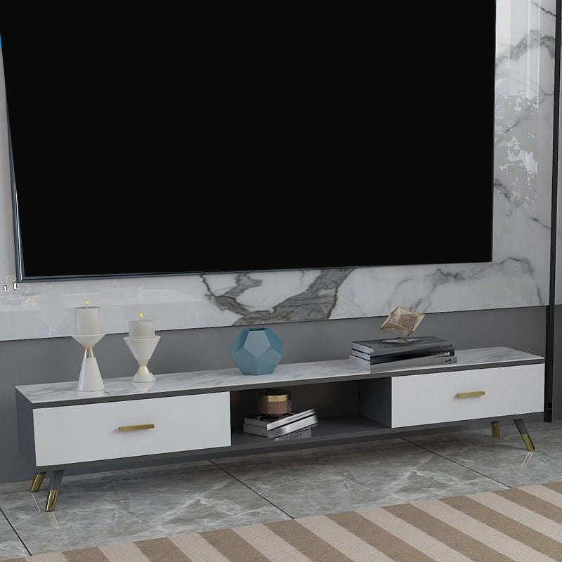 Modern TV Media Console Open Storage TV Media Stand for Living Room