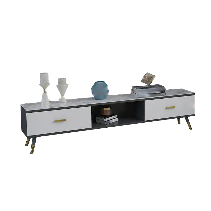 Modern TV Media Console Open Storage TV Media Stand for Living Room