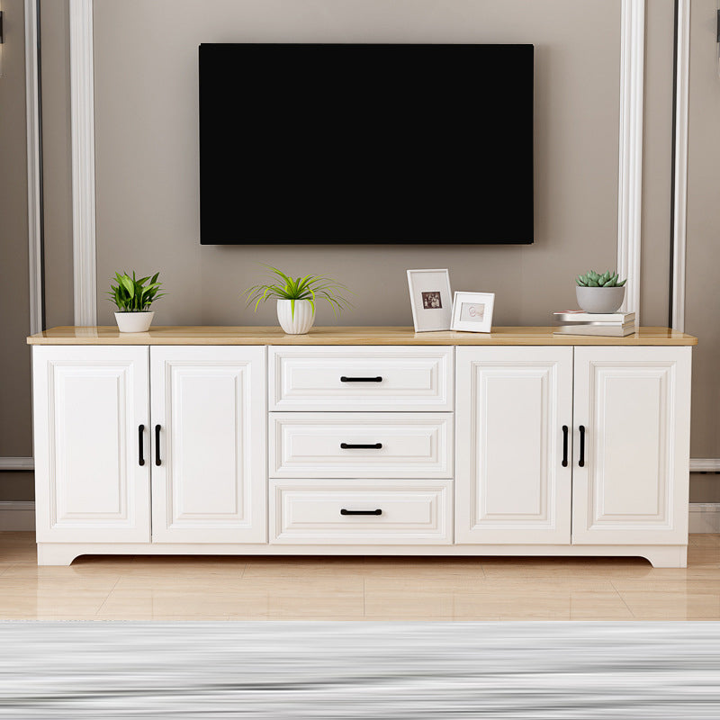 Contemporary TV Media Console Wooden TV Media Stand for Living Room