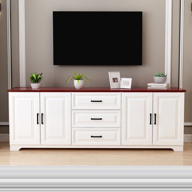 Contemporary TV Media Console Wooden TV Media Stand for Living Room