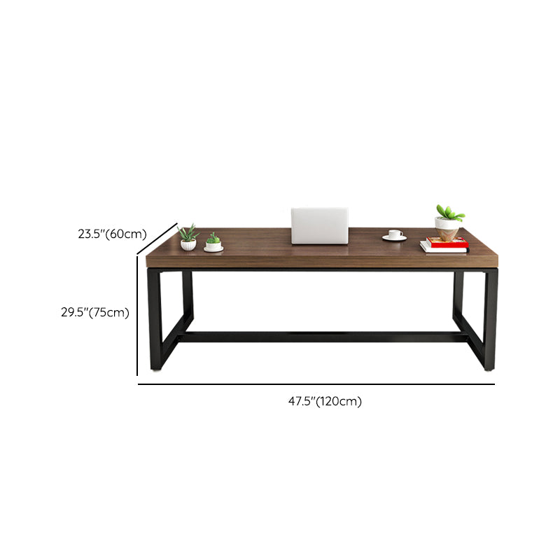 Industrial 29.53" Tall Writing Desk Wooden Rectangle Office Desk