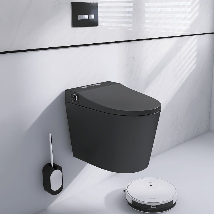 Contemporary White/black/ Gray Electronic Toilet Elongated Wall Hung Toilet Set